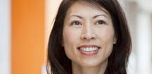 woman smiling